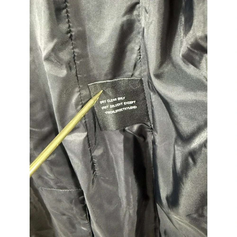 Anne Klein Coat Womens Petite Small Black Button Front Dressy Lined Classic PS - Picture 7 of 11